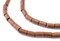 The Bead Chest Light Brown Tube Natural Wood Beads (7x5mm): Organic Eco-Friendly Wooden Bead Strand for DIY Jewelry, Crafts, Necklace and Bracelet Making